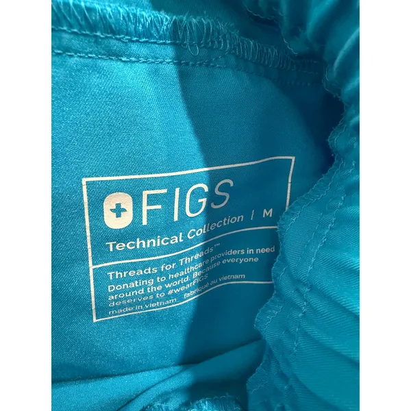 FIGS Technical Collection Blue Jogger Scrub Pants Womens Medium 1000147 - Image 6