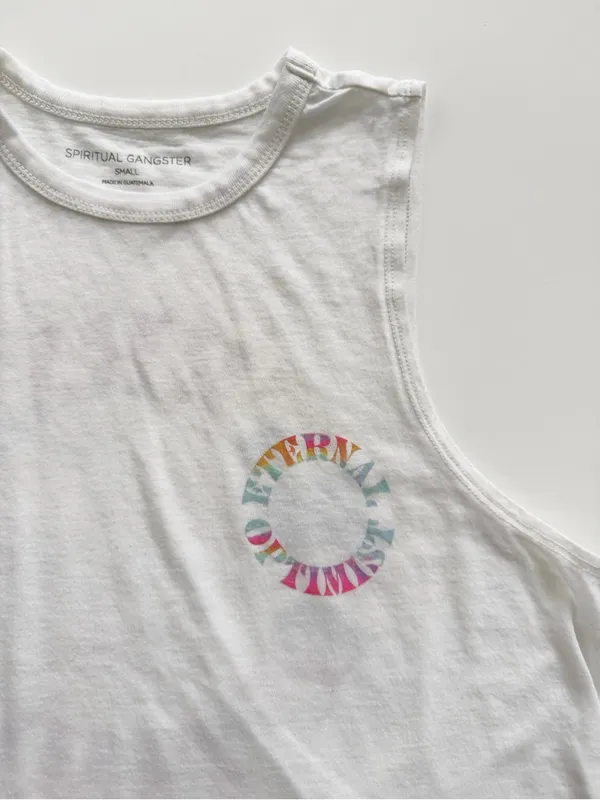 Spiritual Gangster Eternal Optimist Tank Size Small - Image 2