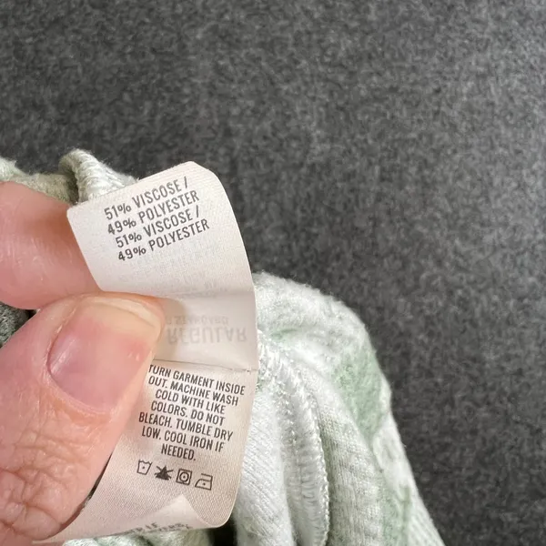 Aerie Plaid Fleece‎ Pajama Joggers Sage Green White XL Regular Lounge Pants - Image 4