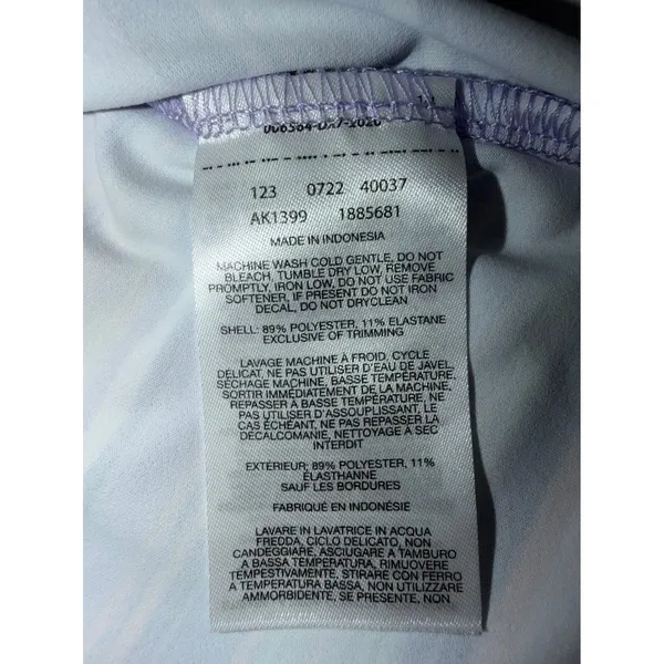 Columbia Chill River Tank Top Omni Wick Purple Stripe Split Back Size Large EUC - Image 5