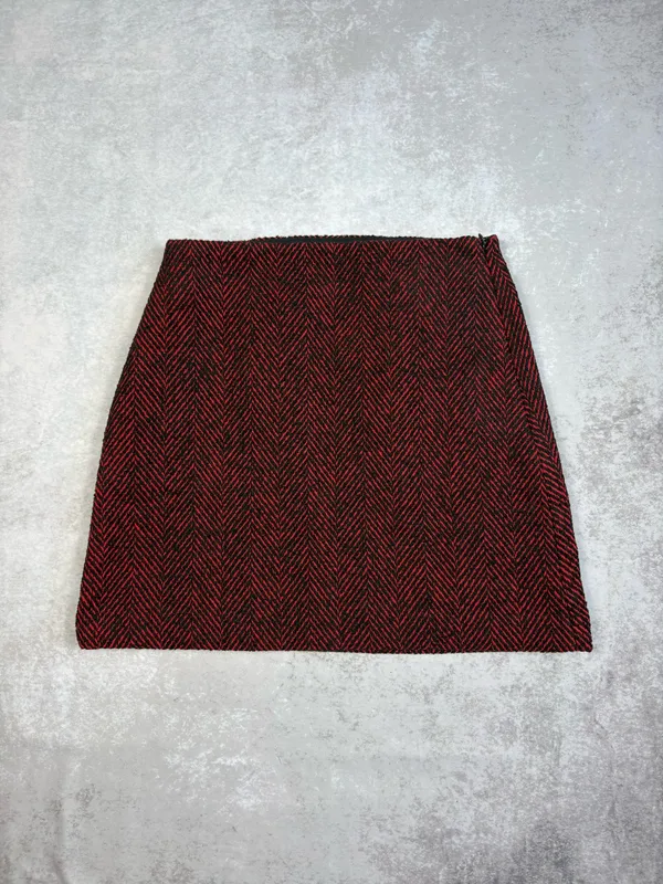 LOFT Petite Herringbone Tweed Mini Skirt - Image 2