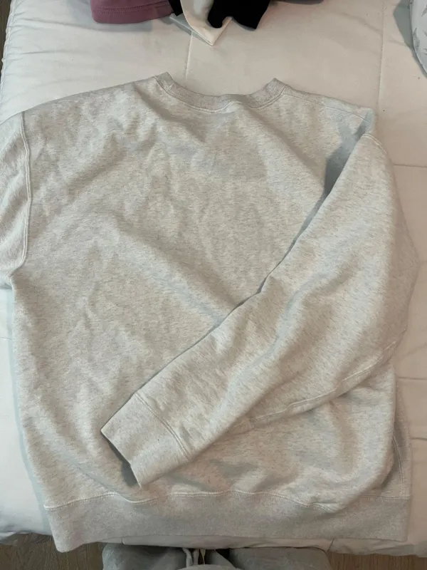 Nike Gray Crew Neck Sweatshirt - Image 3
