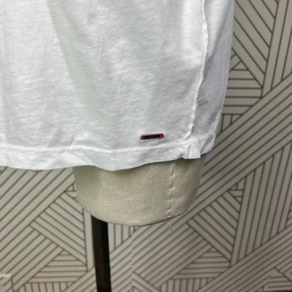 n:Philanthropy Verbena Stripe Shoulder T-Shirt in White Size US‎ Medium - Image 9