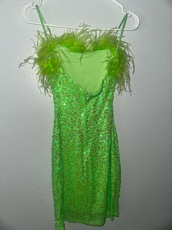Windsor Green Mini Dress sequin  - Image 2