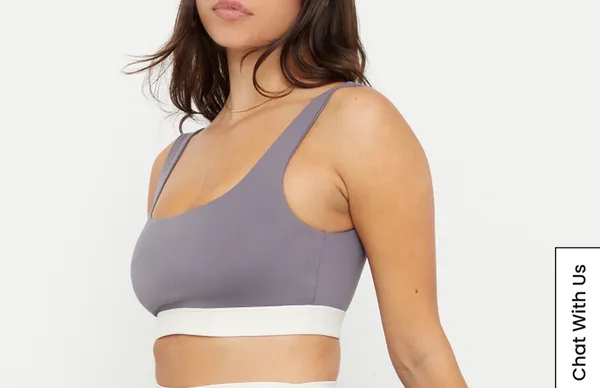PACSUN 1980 Grey/Mauve Sports Bra & High-Waist Ruched Leggings Set - Image 5