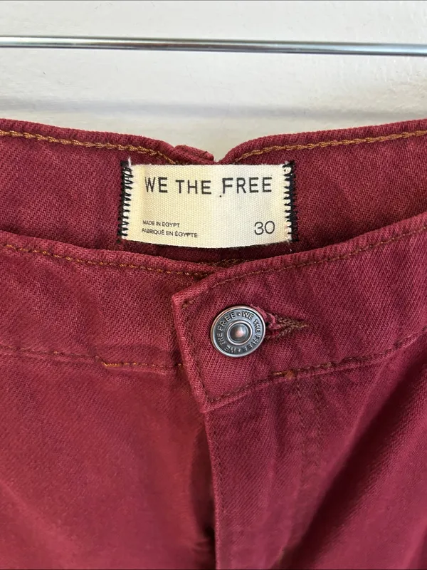 We The Free Stride Jean Wine Bordeaux - Image 8
