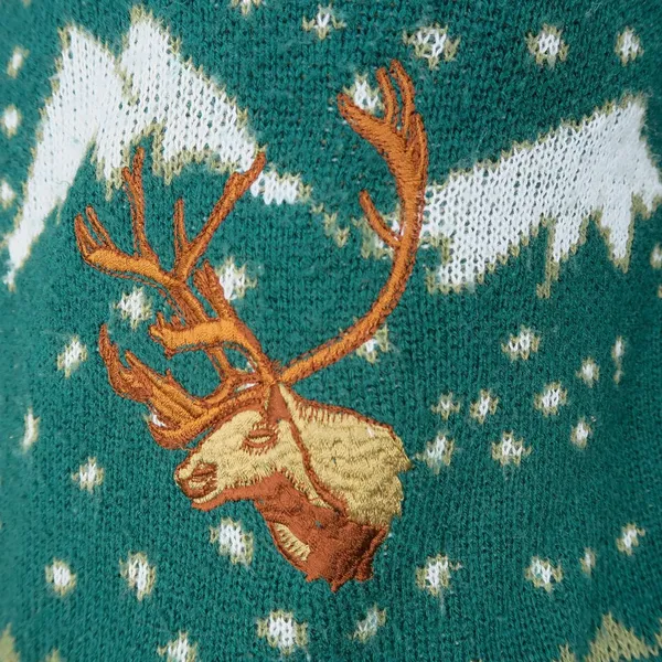 St. John's Bay Vintage 90s Green Mountain Elk Winter Sweater - Image 4