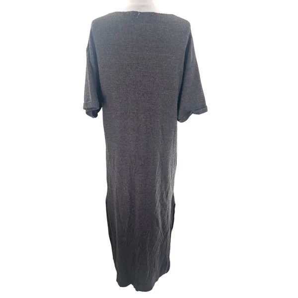 Natural‎ Life waffle knit floral maxi T-shirt dress sz S - Image 3