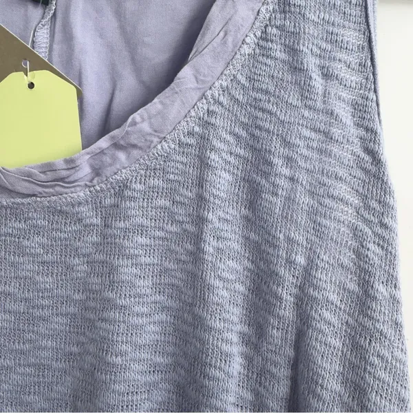 Anthropologie Left of Center Tank Top Womens S Lilac Lagenlook Asymmetrical NWT - Image 2