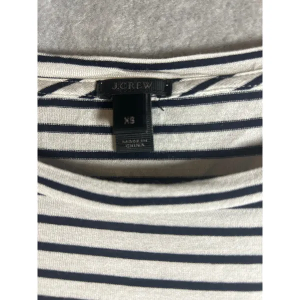 J.crew striped long sleeve t‎ black and white stripes XS - Image 2