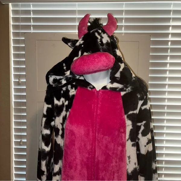 Celebrate Black and Pink Pajama Onesie - Image 3