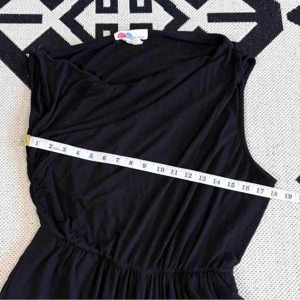 Free People FP Beach Effortless One Piece Wide Leg Jumpsuit in Black Medium - Image 6