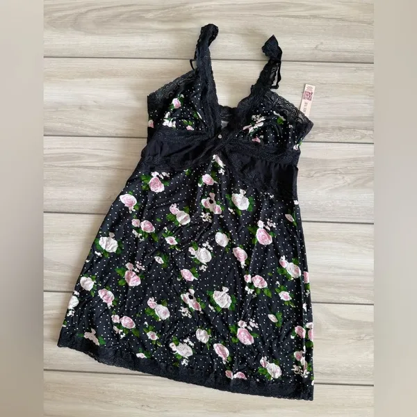 Adore Me Primrose Slip Dress Black Medium NWT IN PACKAGE - Image 4