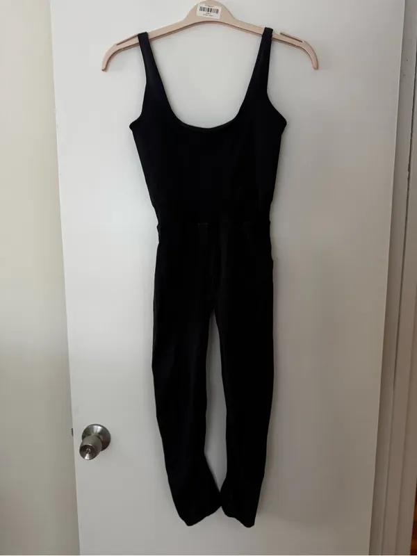 Free People Movement Good Karma Onesie Washed Black - Image 5