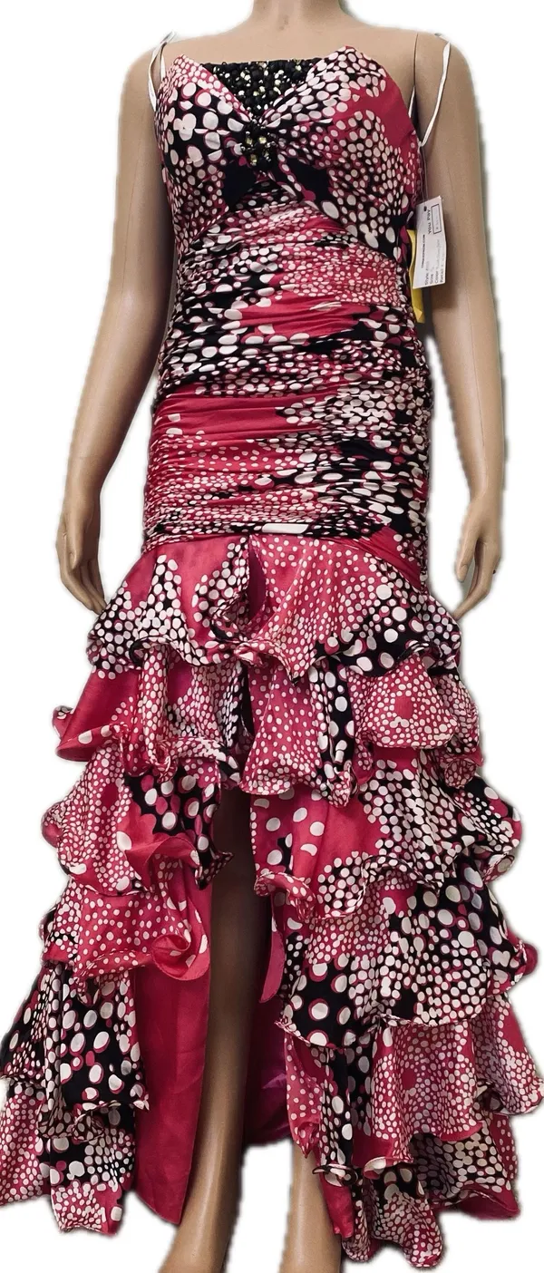 Alyce Ruffle strapless prom party gorgeous dress - Image 2