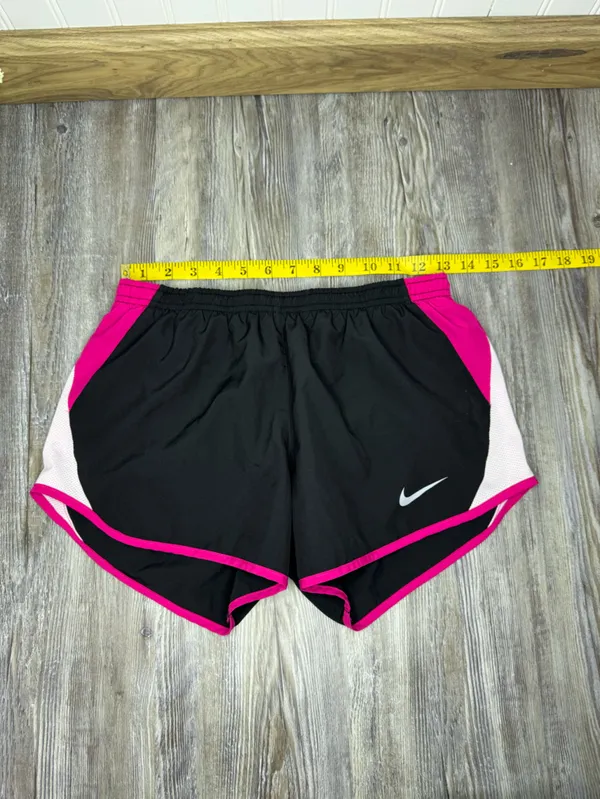 Nike Women’s Black Pink Dri FIT Lined Lightweight Workout Running Shorts Small - Image 7