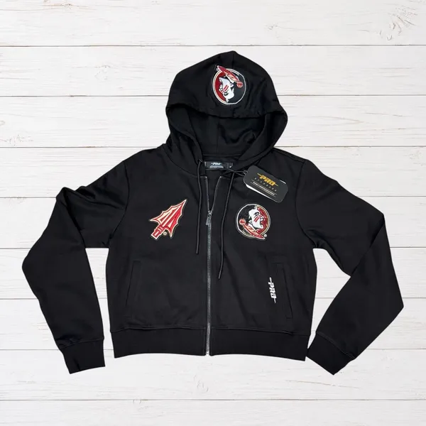 Pro Standard FSU Florida State Seminoles Luxury Full Zip Hoodie M NWT - Image 2