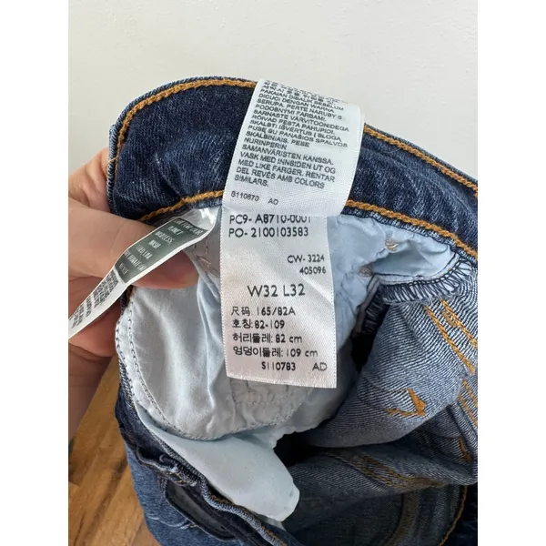 Levis Wedgie Bootcut Jeans High Rise Button Fly Dark Wash Blue W32 L32 - Image 7