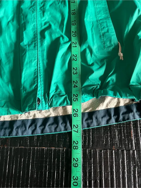 The North Face Steep Series Teal Hooded Full Zip Windbreaker Jacket S/P - Image 10