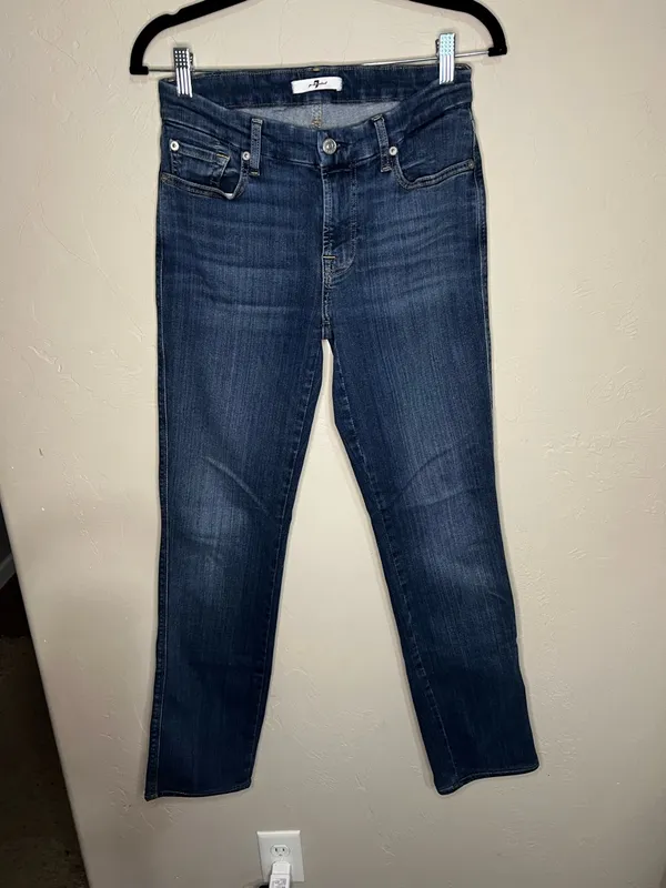 Seven For‎ All Mankind Kimmie Straight Denim Jeans - Image 5