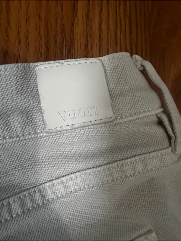 Vuori Vintage Wide Leg Jean Bone Denim Jeans 32. - Image 6