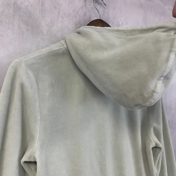 John Galt Brandy Melville Velour Zip Up‎ Hoodie Women OS Crop Soft Street Y2K - Image 7
