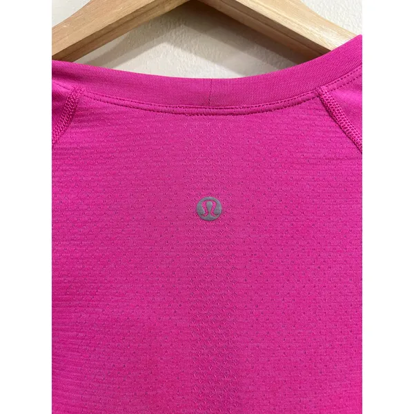 Lululemon Swiftly Tech Long Sleeve Sonic Pink‎ Running Top Size 4 - Image 9