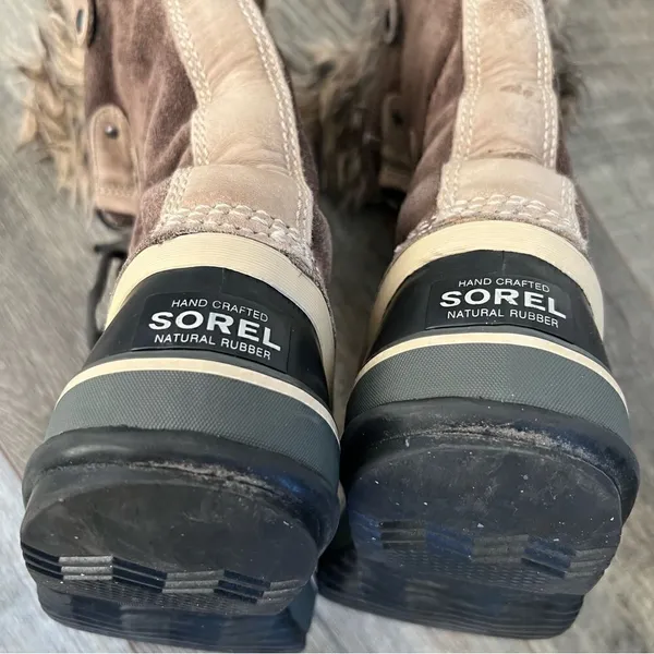 Sorel Joan of Arctic Boots Women's Size 6 Winter Snow Insulated Waterproof Fur - Image 5