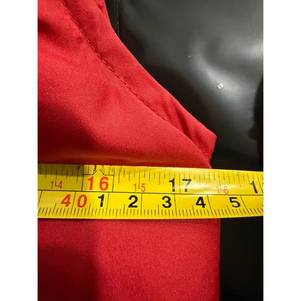 Nine West Separates Puffer Vest Womens Size‎ Small Red Sleeveless Full Zip - Image 5