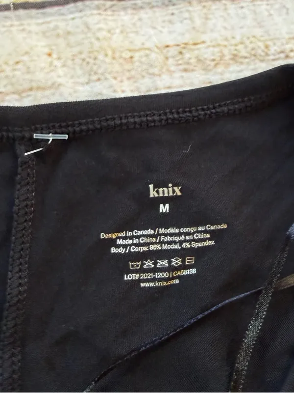 Knix Women’s Good To Go Jumpsuit Black Relaxed Fit Stretch Lounge Wear Sz Medium - Image 7
