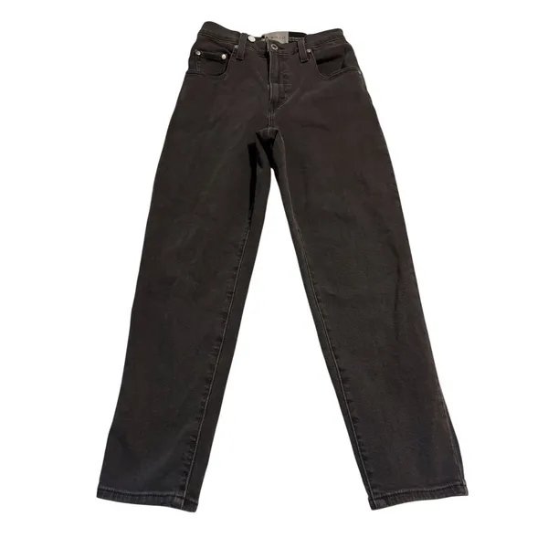 Levi's SilverTab Mom Jeans Black High Rise Tapered Women's W26 L27 26x27 - Image 10
