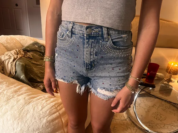 Jean shorts Blue - Image 4
