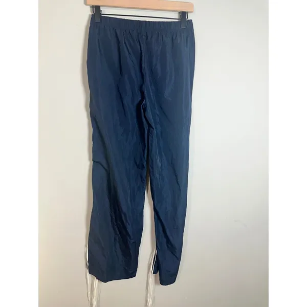 Edikted Remy Ribbon Track Pants Navy Blue White Stripe Y2K Wide Leg Small - Image 6
