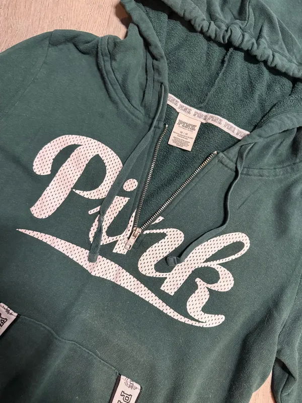 PINK Victoria's Secret quarter zip hoodie - Image 5
