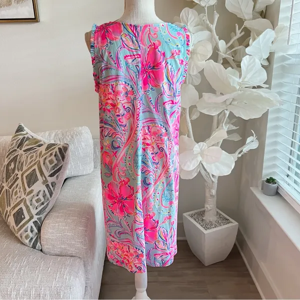 Lilly Pulitzer Aron Shift Sleeveless Dress In Multi Island De coco - Image 5
