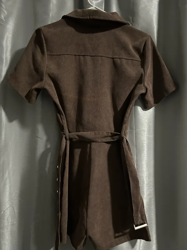 Brown Woman’s Romper Size XS - Image 4