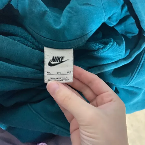 Nike Teal Hoodie xxlarge - Image 3