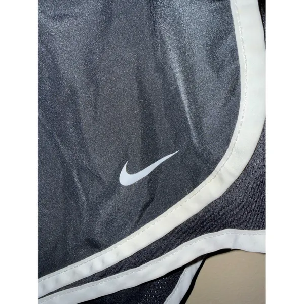 Nike Dri-FIT Tempo Running Shorts Black White Womens Large 3 Inch Inseam workout - Image 3