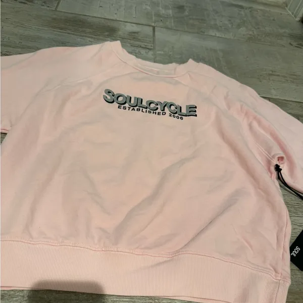 SoulCycle Light Pink Women's Crewneck Sweatshirt - Image 2