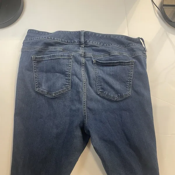 Torrid Feel The Fit Plus Size 18 Blue Mid Rise Medium Wash Distressed Jeggings - Image 8