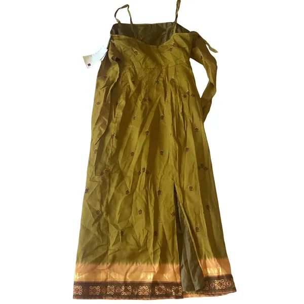 Scarlett Olive Green Maxi Dress - Image 8