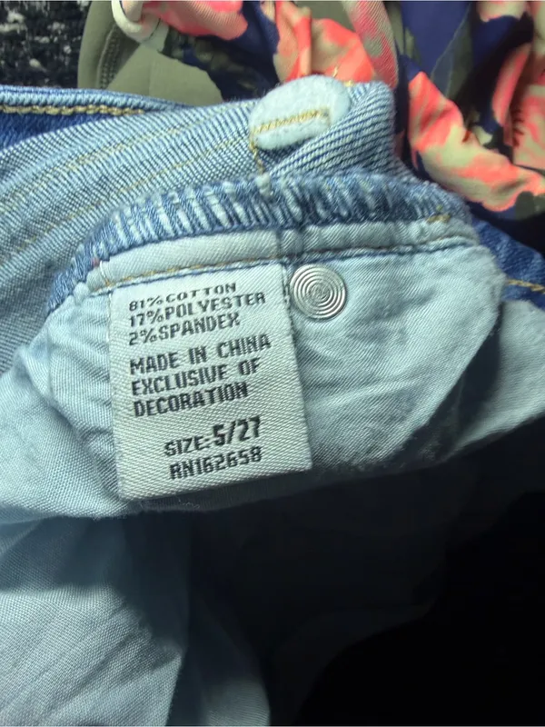 Telepatia medium wash low-rise flare jeans rough hem y2k 5/27. - Image 7