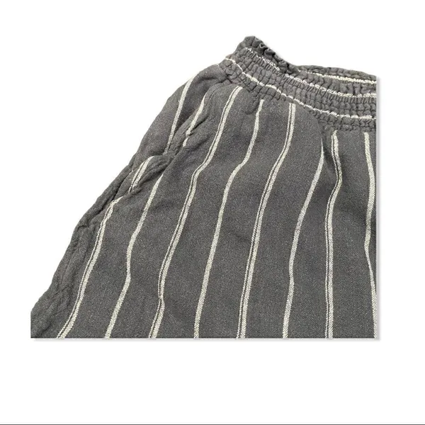 Universal Threads Grey and White Stripe Pull On Linen Shorts Size XS - Image 3