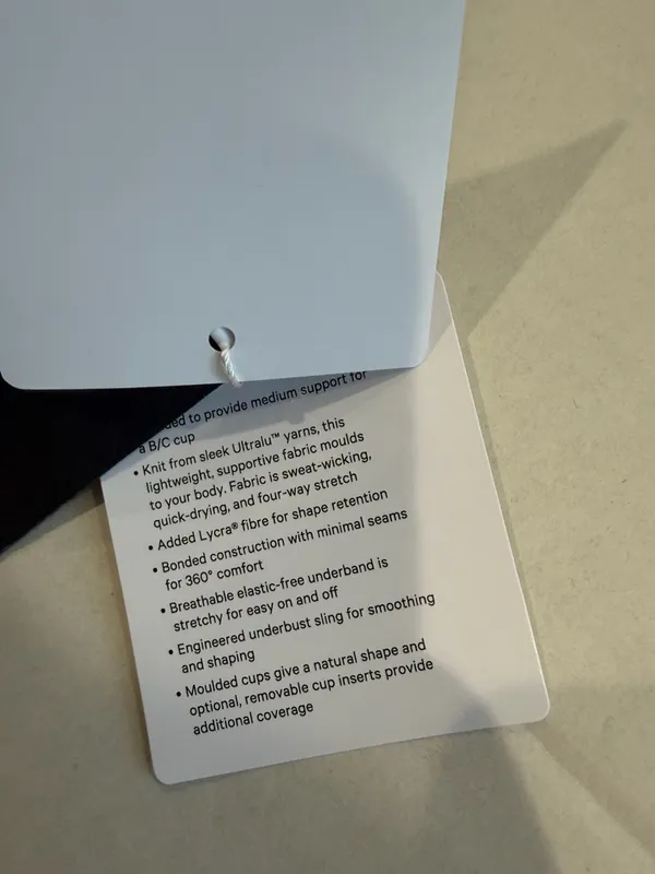 Lululemon glow up bra small - Image 4