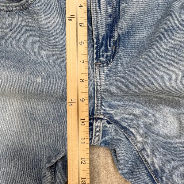 Garage Jeans Women 1 Straight Leg Blue Y2K Grunge 90s Off Duty Skater Distressed - Image 9
