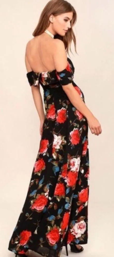Lulu's Off the Shoulder Floral Maxi Dress - Image 2