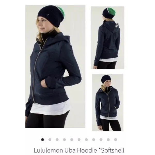 Lululemon Uba Hoodie Softshell Limited Edition Inkwell/black (navy) Size‎ 4 - Image 2