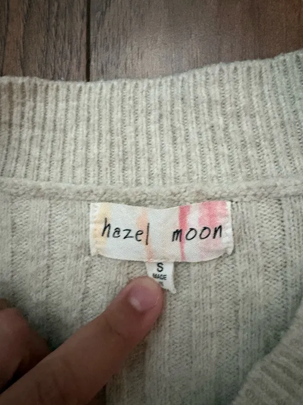 Cream Hazel Moon Sweater Tan - Image 3