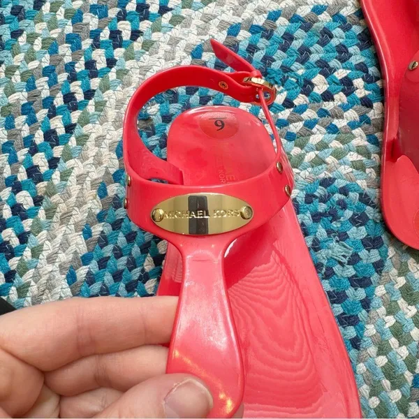 Michael‎ Kors Jelly Sandals Pink Size 6 - Image 4