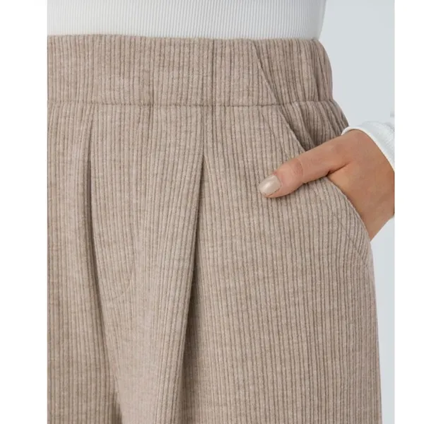 Brand New Halara Ribbed High Waisted Pocket Wide Leg Casual Pants Size XS - Image 3